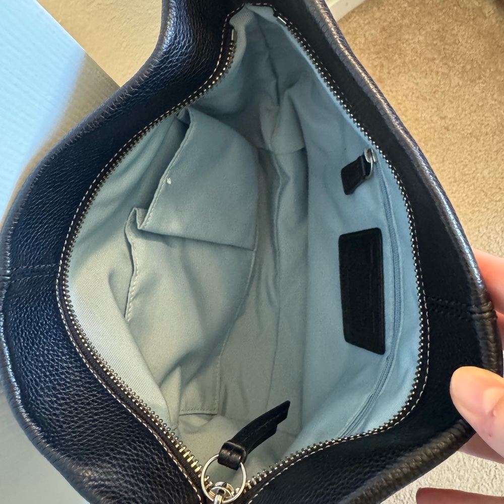 Coach Black Leather Shoulder Bag - Picture 5 of 8